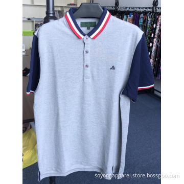 Men's CVC Cotton Polyester Pique Heather Polo Shirts